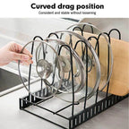Heavy-Duty Pot and Pan Organizer | Space-Saving Kitchen Rack
