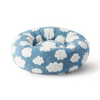Cozy Orthopedic Dog Bed Featuring Floral Checkerboard Style