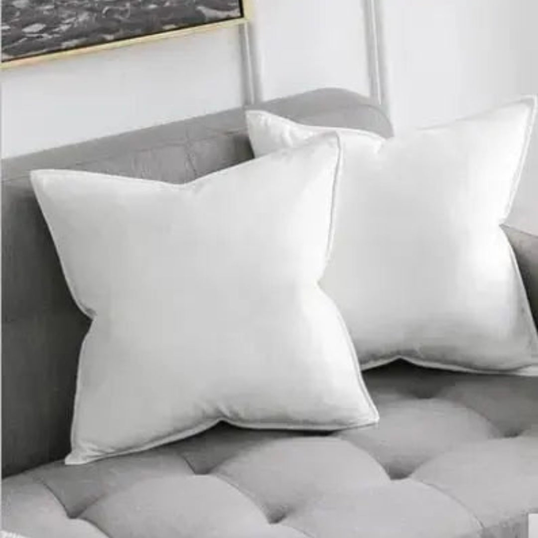 Premium Cushion Cover | Tailored Edge Sofa Pillow Decor White
