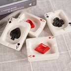 Poker Heart Ceramic Ashtray | Modern Card Design Decor