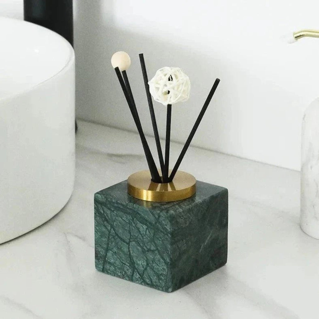 Elegant Handmade Marble Diffuser Living Room Accent Decor Gray