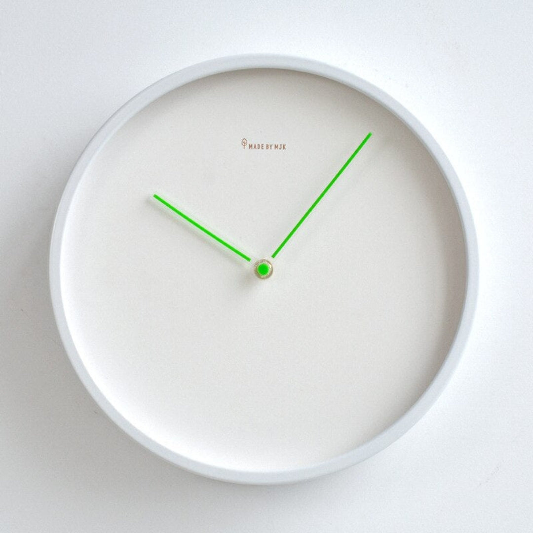 Silent Quartz Wall Clock Modern Home Decor Living Room Style Green