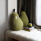Large Plush Pear Sofa Cushion for Cozy Bedroom Decor