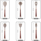 Modern Kitchen Utensil Set with Gold Accent Handles Home