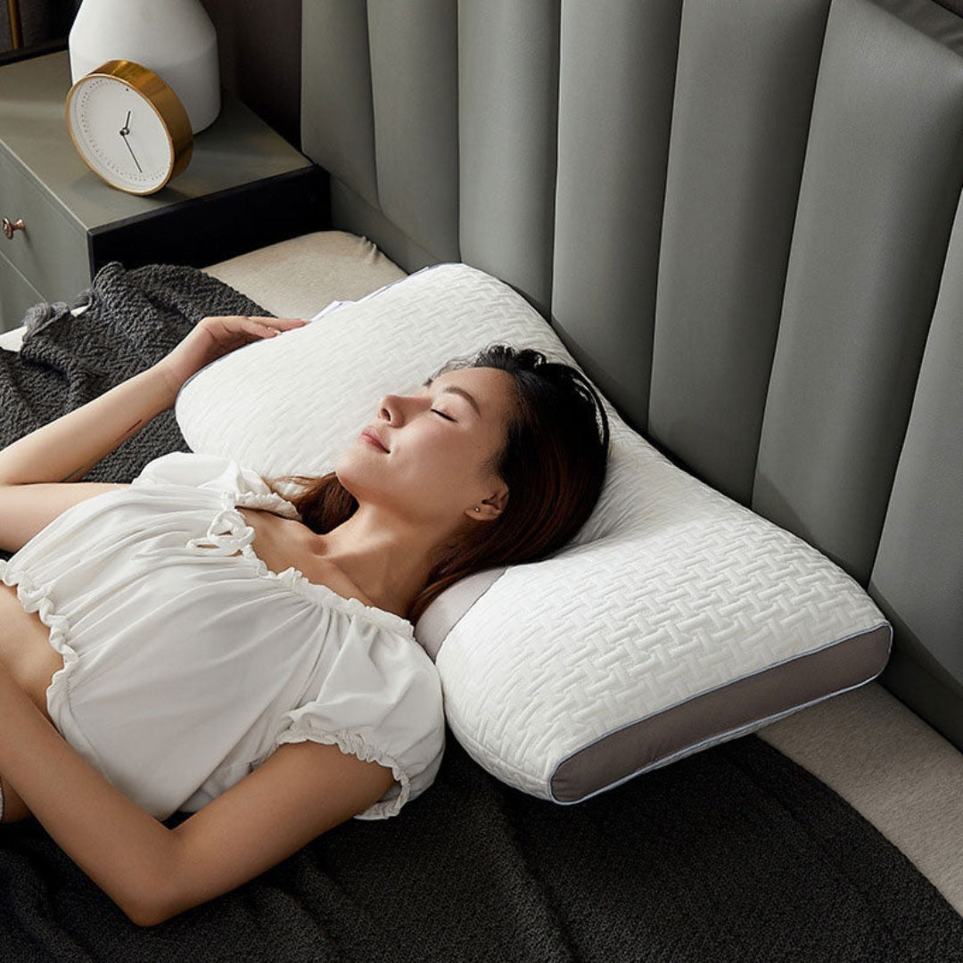 Ergonomic Hybrid Pillow for Back and Side Sleepers Neck