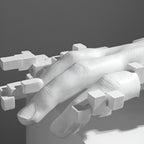 Sculptural Abstract Hand Statue for Modern Interior Style