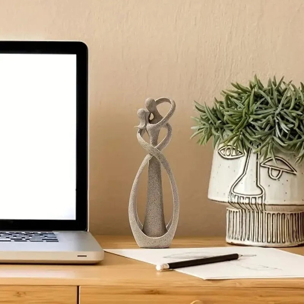 Classic Resin Sculpture with Refined Artistic Presence Aura