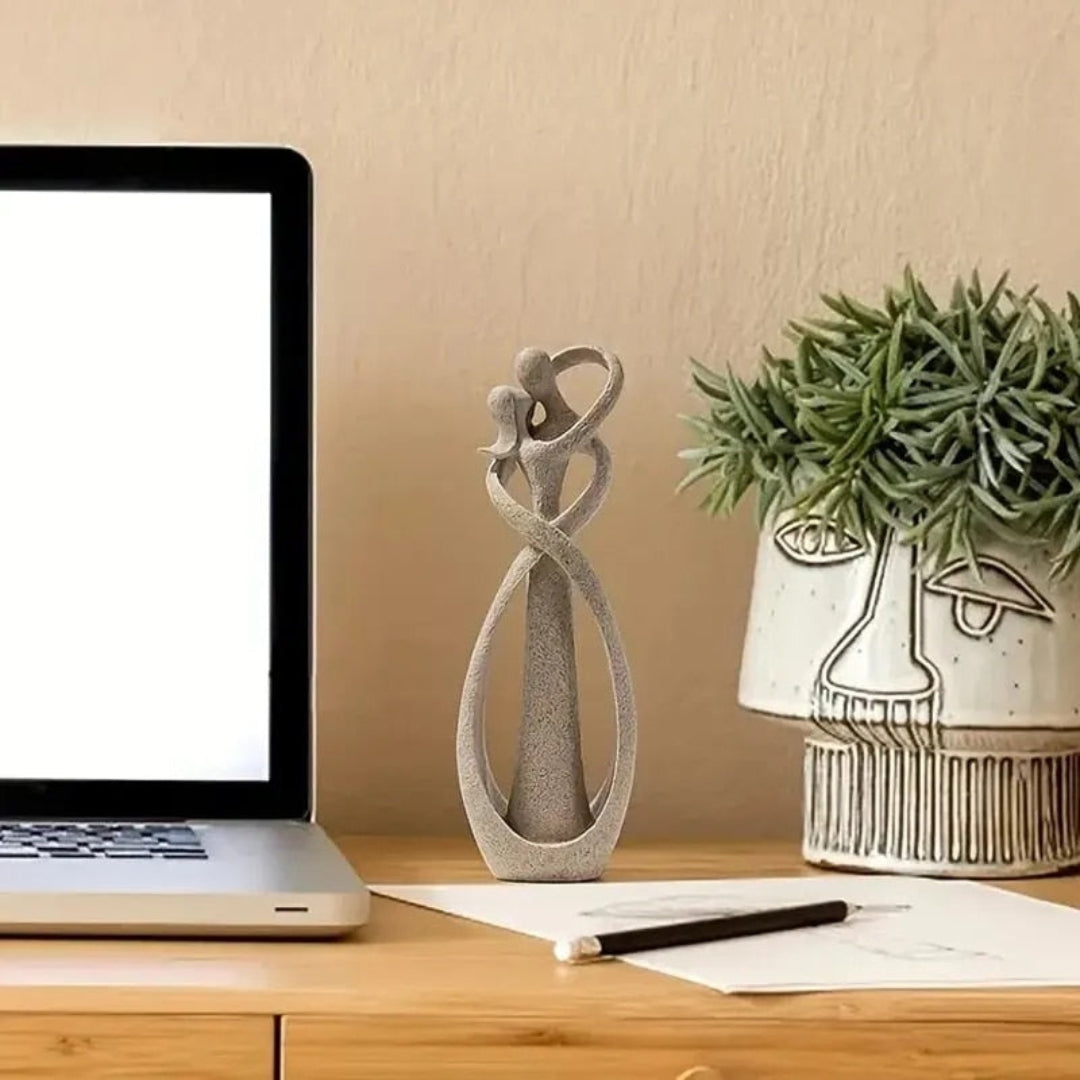 Classic Resin Sculpture with Refined Artistic Presence Aura