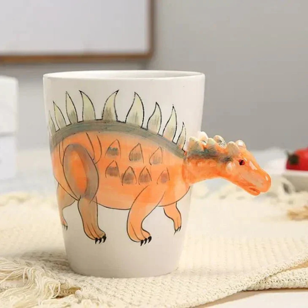 Whimsical Dinosaur Mug for Coffee and Tea Breaks Moments Ankylosaurus
