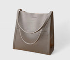 Women’s Minimalist Structured Shoulder Bag for Everyday Use Gray