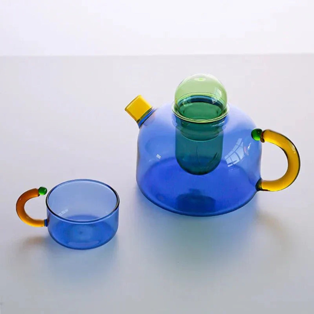 Minimalist Heat Resistant Glass Tea Set for Modern Kitchens