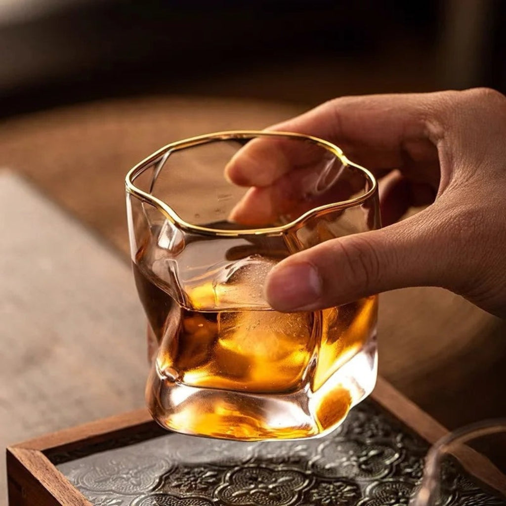 Premium Textured Whiskey Glasses | Sophisticated Barware