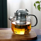 Modern Glass Teapot with Infuser 680ml Borosilicate Tea Clear