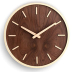Organic Wood Wall Clock with Silent Mechanism for Living Style 3