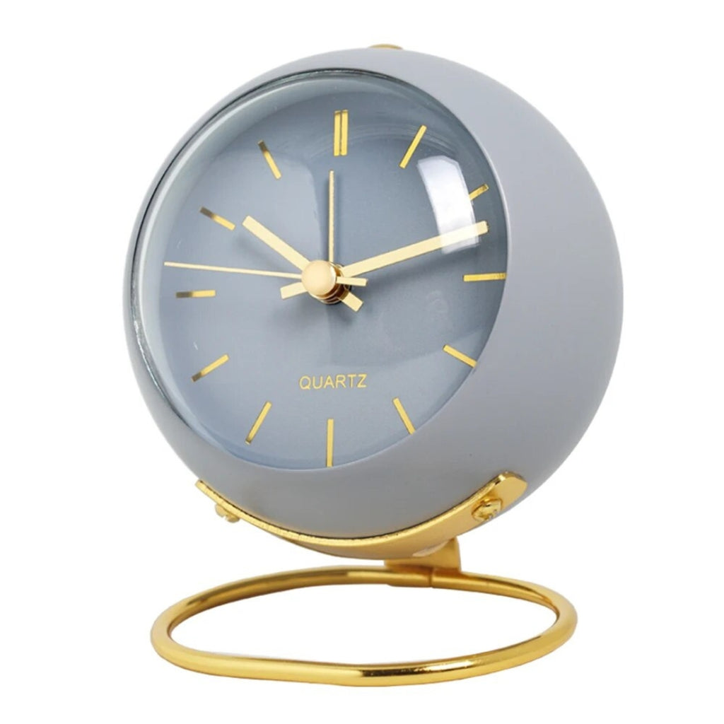 Modern Electronic Table Clock | Stylish Interior Timepiece Purple