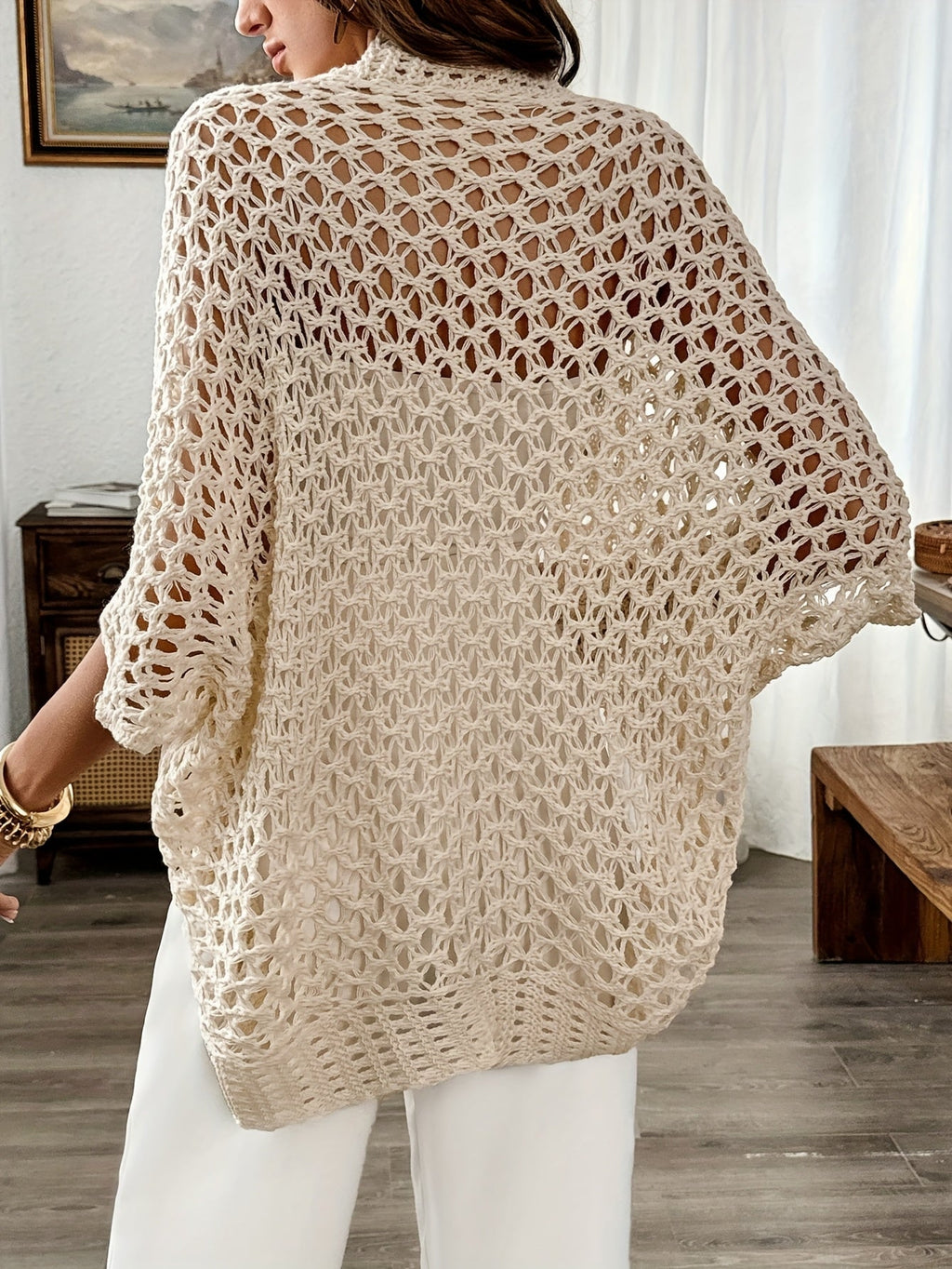 Women’s Warm Open Drape Cardigan for Winter Wear