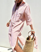 Women’s Timeless Striped Summer Shirt Dress