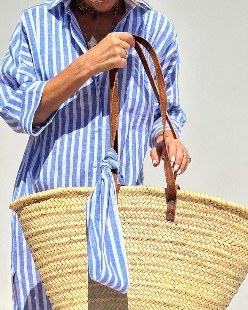 Women’s Timeless Striped Summer Shirt Dress