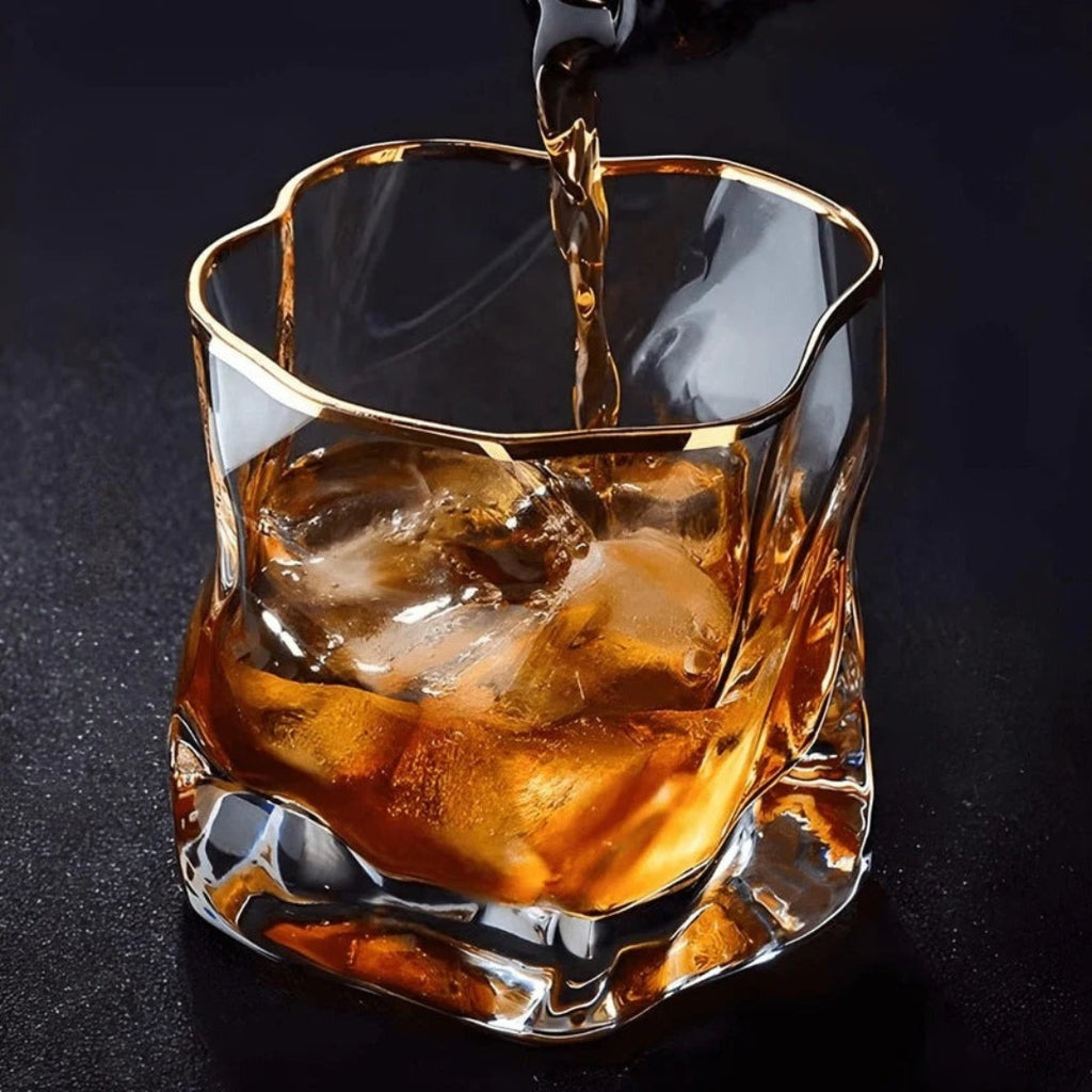 Premium Textured Whiskey Glasses | Sophisticated Barware