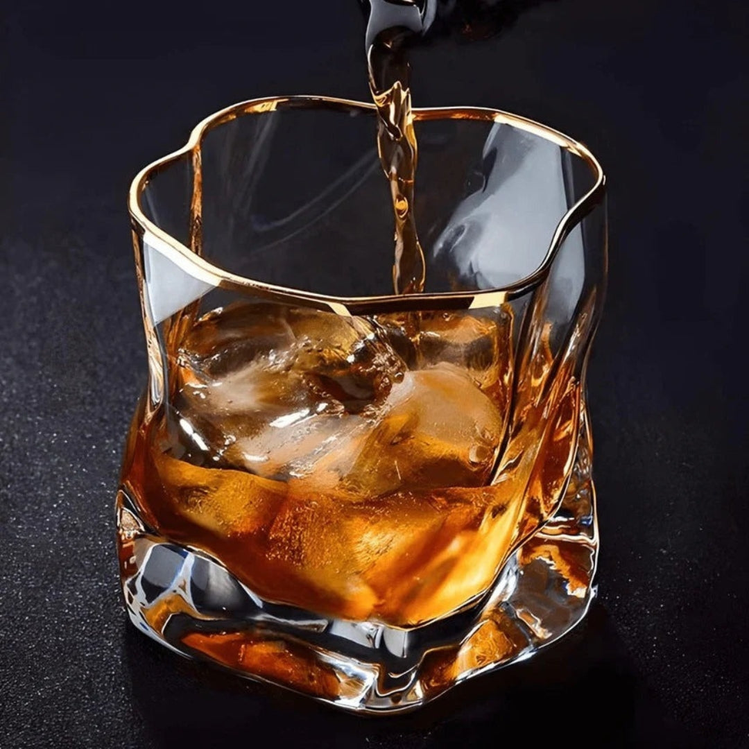Premium Textured Whiskey Glasses | Sophisticated Barware