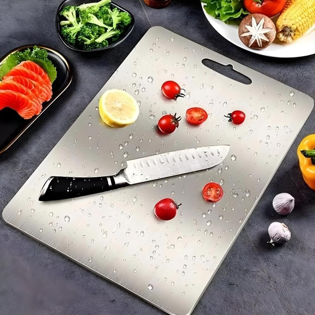 Modern Stainless Steel Cutting Board | Sustainable Kitchen