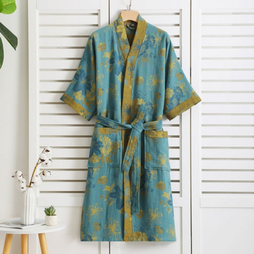 Cozy Bathroom Bathrobe | Everyday Comfort After Shower Use Green
