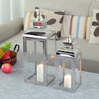 Timeless Stainless Steel Lantern Set | Stylish Room Accent