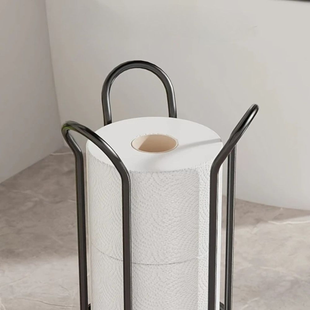 Modern Toilet Paper Holder | Space Saving Stand