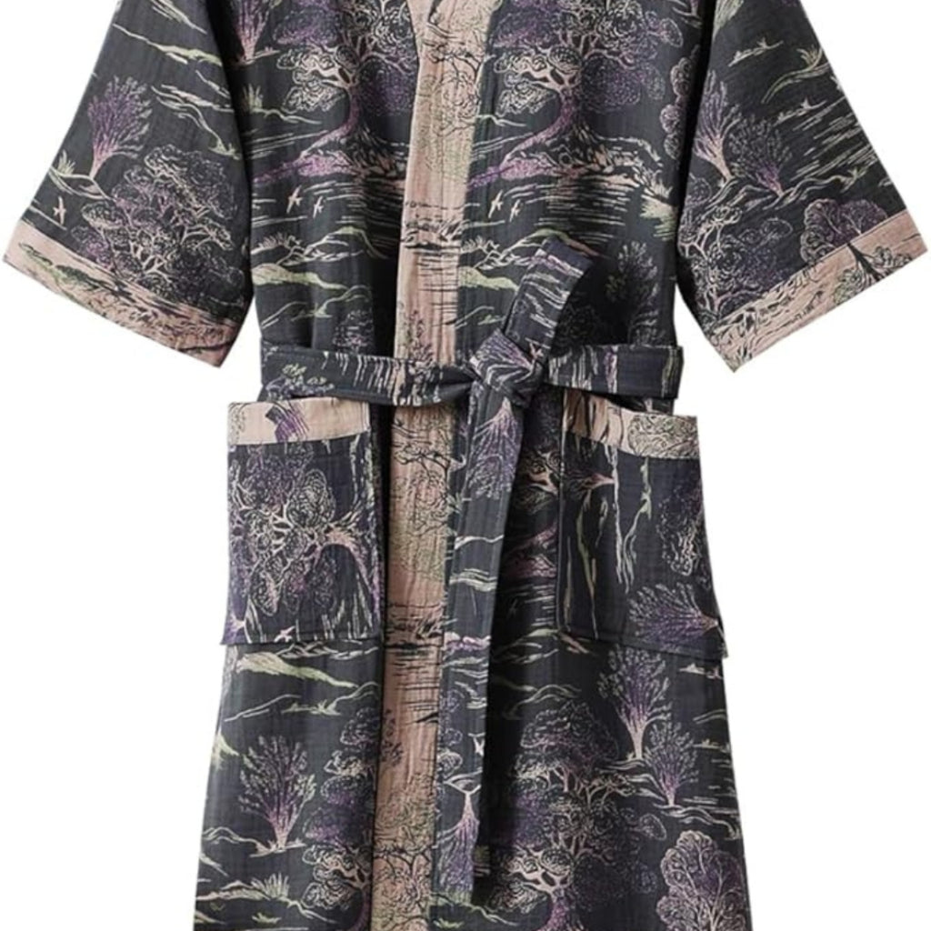 Modern Kimono Robe for Comfortable Home Lounge Wear Style