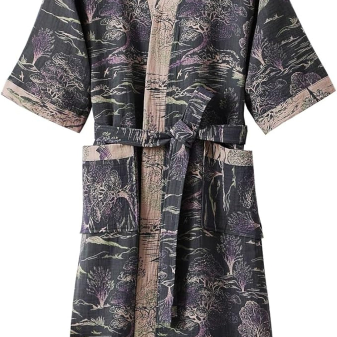 Modern Kimono Robe for Comfortable Home Lounge Wear Style