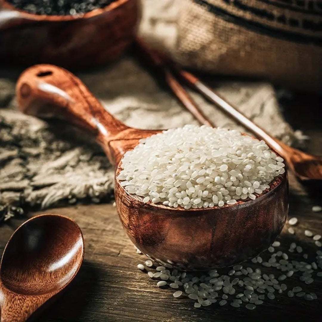 Artisan Wooden Kitchen Scoop with Balanced Ergonomic Grip