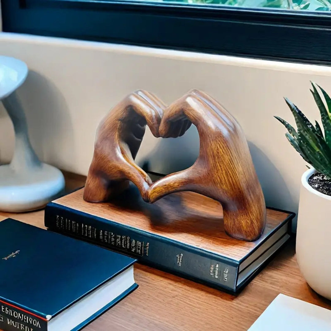 Artful Resin Sculpture for Timeless Love Inspired Decor