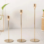 Sleek Metal Candle Holders for Warm Cozy Interior Decor