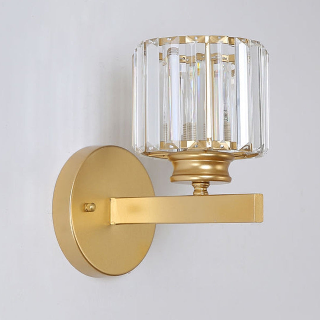 Elegant Crystal Wall Light Fixture | Round or Square Design