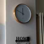 Nordic Wall Clock with Wood Accents | Clean Interior Style