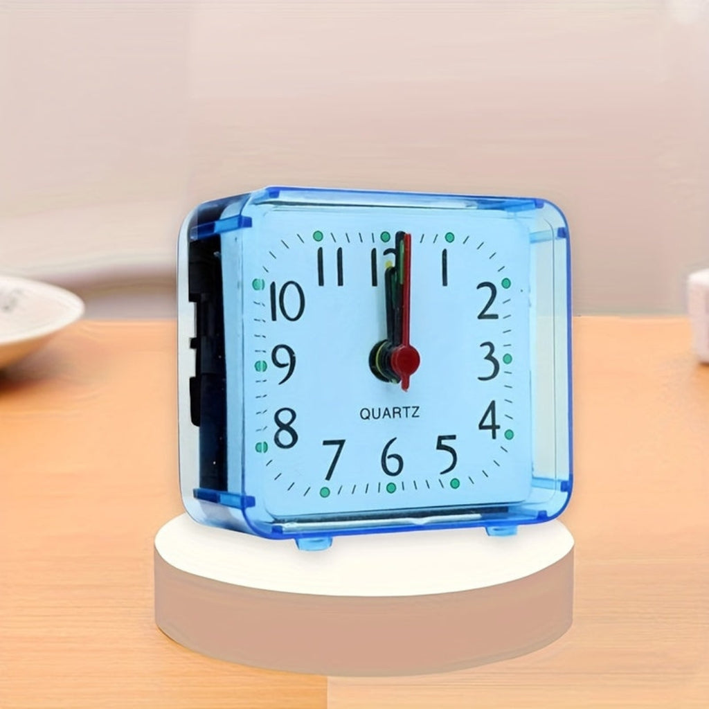 Compact Square Alarm Clock with Sound | Bedroom Timekeeping