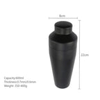 Black Matte Cocktail Shaker Set | Modern Mixology Set Tools