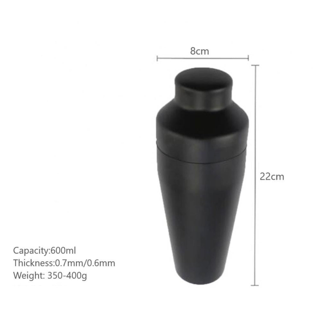 Black Matte Cocktail Shaker Set | Modern Mixology Set Tools
