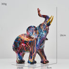 Artistic Elephant Sculpture with Nordic Inspired Home Decor Nordic Medium: 18x16 cm