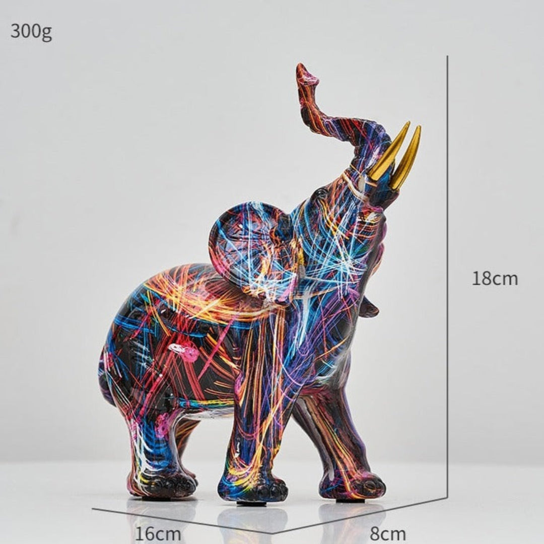 Artistic Elephant Sculpture with Nordic Inspired Home Decor Nordic Medium: 18x16 cm