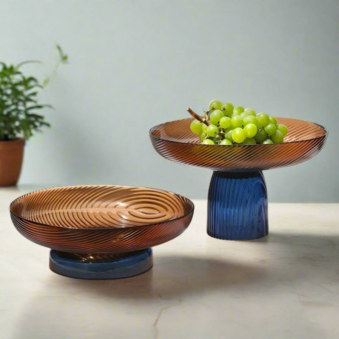 Elegant Crystal Glass Fruit Bowl for Stylish Home Decor