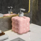 Decorative Luxury Soap Dispenser for Bathroom and Kitchen Pink