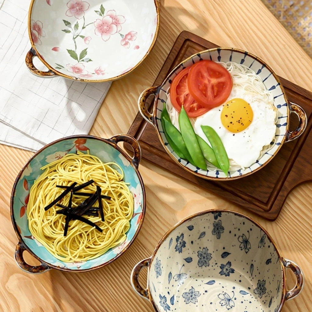 Minimalist Japanese Noodle Bowls | Ramen Soup Serving Set