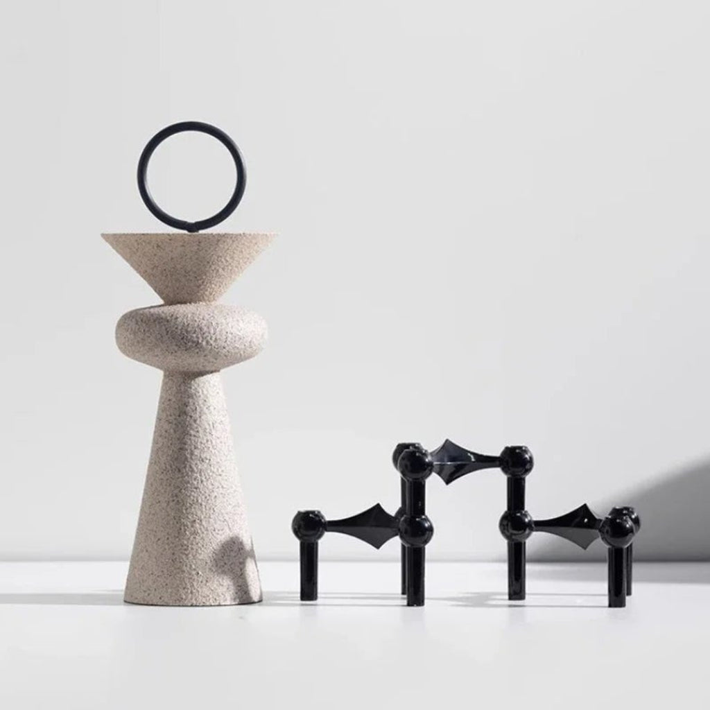 Geometric Sculptural Decor Piece for Modern Interiors Homes