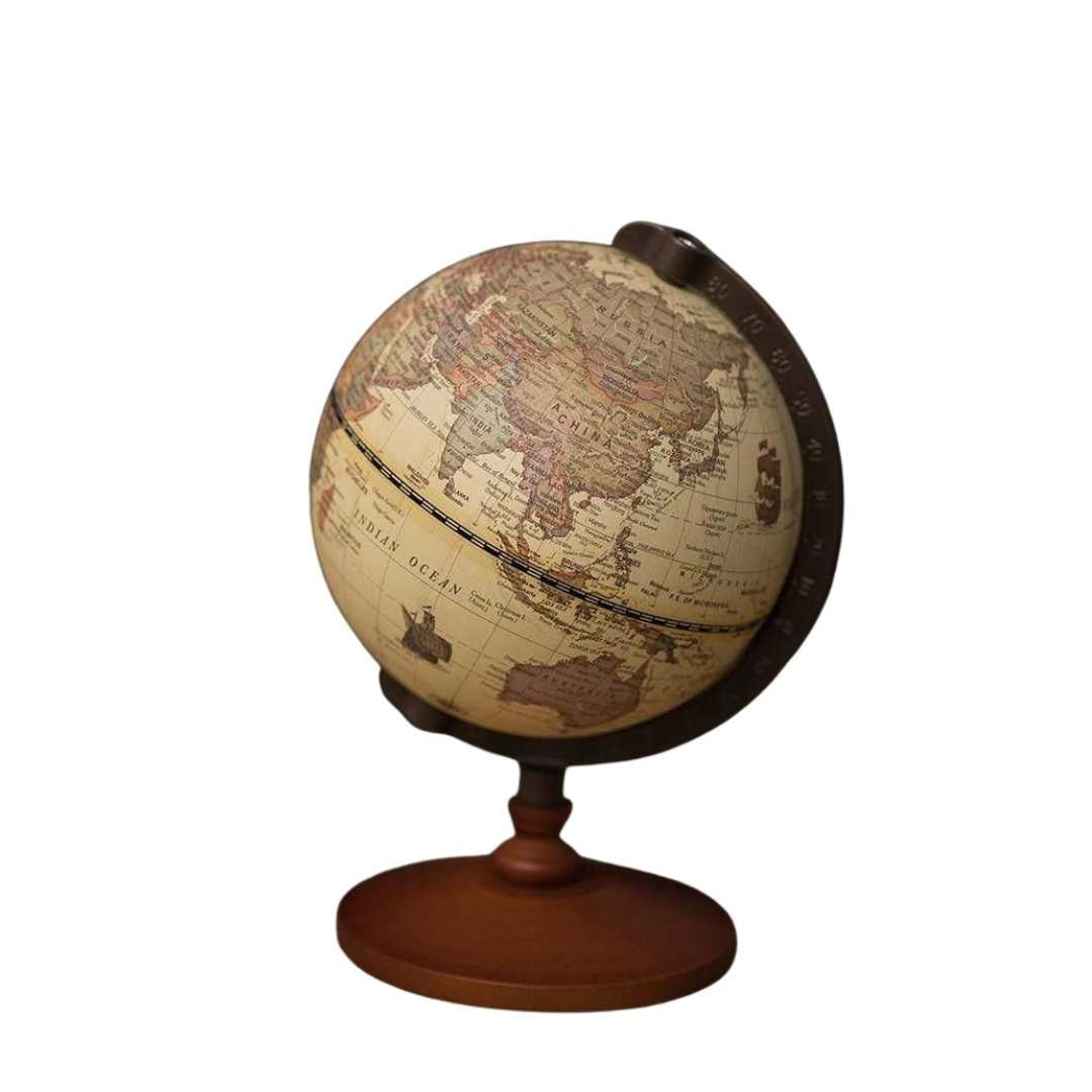 Classic World Globe Decor | 14 cm Office Desk Display Piece