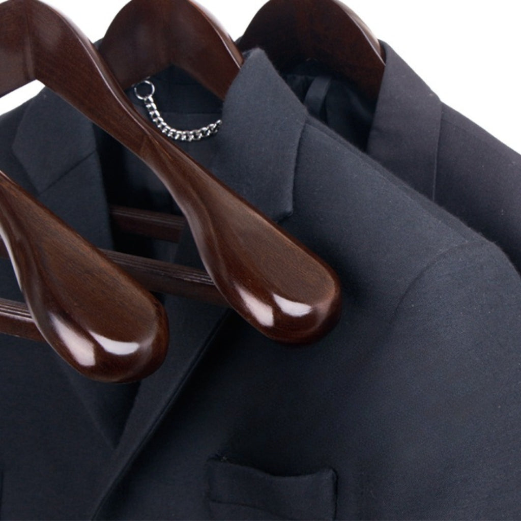Premium Wooden Clothes Hangers for Stylish Wardrobes Homes