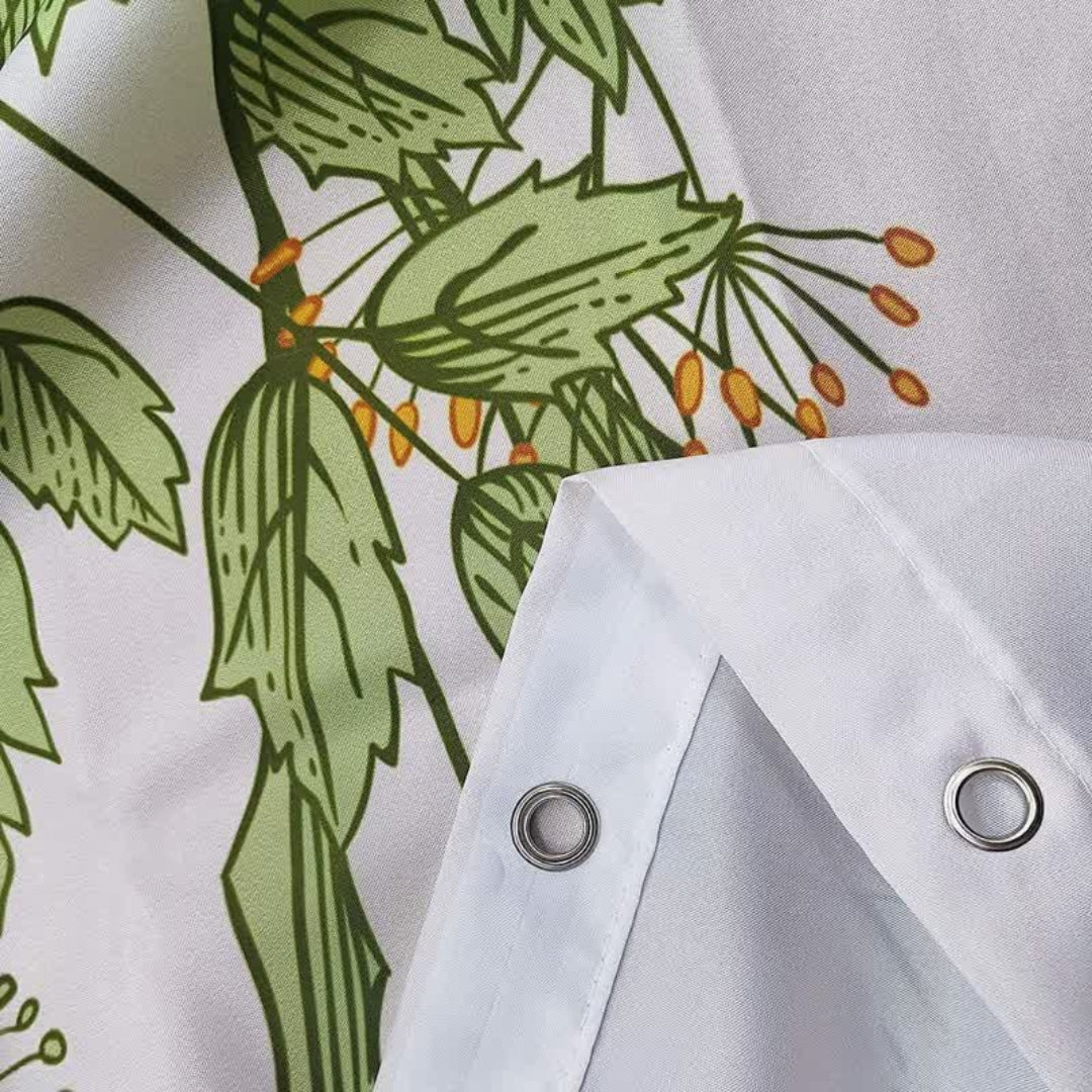 Rustic Waterproof Shower Curtain for Rural Bathroom Decor