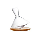 Contemporary Rotating Glass Carafe 350ml for Kitchen Tables Smooth