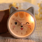 Gentle Silent Alarm Clock with Night Light for Restful Sleep