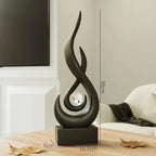 Abstract Flame Sculpture Ornament - Creative Ceramic Decor